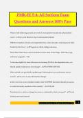 PMK-EE E-4: All Sections Exam Questions and Answers 100% Pass