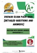 DSC1630 EXAM PACK 2025 [DETAILED QUESTIONS AND ANSWERS]