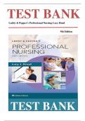 TEST BANK Leddy & Pepper's Professional Nursing Lucy Hood