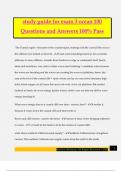 study guide for exam 3 ocean 100 Questions and Answers 100% Pass