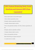 NEW Stukent Marketing Study Guide Questions and Answers 100% Passs Guaranteed