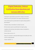 Digital Marketing - Stukent Certification Exam Questions and Answers 100% Pass