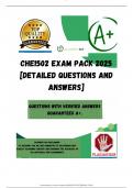 CHE1502 EXAM PACK 2025 [DETAILED QUESTIONS AND ANSWERS]