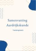 Samenvatting - toelatingstoets aardrijkskunde