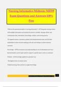 NR599 Bundled Exams Questions and Answers 100% Pass Guaranteed, Reviewed 2025