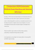 Chamberlain NR599 Informatics Midterm Exam Questions and Answers 100% Pass