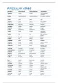 Irregular verbs 