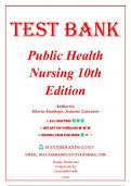 Test Bank for Public Health Nursing: Population-Centered Health Care in the Community 10th Edition by Stanhope, 9780323756938 (Covering Chapters 1-46)