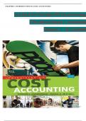 TEST BANK For Principles Of Cost Accounting, 17th Edition by Edward J. Vanderbeck, Verified Chapters 1 - 10, Complete Newest Version