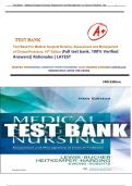 Test Bank For Medical Surgical Nursing: Assessment and Management of Clinical Problems, 10th Edition by Sharon  M. Lewis (Full test bank, 100% Verified Answers)| Rationales | LATEST