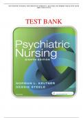 PSYCHIATRIC NURSING, 8TH EDITION BY NORMAN L. KELTNER AND DEBBIE STEELE TEST BANK ISBN 9780323479516