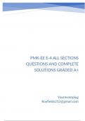 PMK-EE E-4 All Sections Questions and Complete Solutions Graded A+