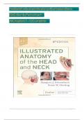 Test Bank for Illustrated Anatomy of the Head and Neck 5th Edition by Margaret J. Fehrenbach (QUESTIONS AND MULTIPLE CHOICES) (ALL CHAPTERS COVERED) (GRADED A+)