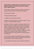 Nsg 331 Med-Surg (Adult Client in Community/Acute Care) Marian University EAQ Fluid & Electrolytes  Questions With Complete Solutions