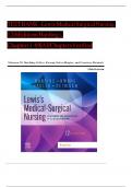 TEST BANK FOR Lewis's Medical-Surgical Nursing: Assessment and Management of Clinical Problems, Single Volume 12th Edition by Mariann M. Harding, Jeffrey Kwong, Debra Hagler & Courtney Reinisch , ISBN: 9780323789615 |Chapter 1-69| Guide A+