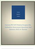 Custom:PN VATI Medical Surgical Reevaluation Assessment Questions And  Answers 2025 A+ Review