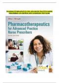 TEST BANK For Pharmacotherapeutics for Advanced Practice Nurse Prescribers, 4th edition Woo Robinson