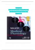 Test Banks For Guyton and Hall Textbook of Medical Physiology 14th Edition by John E. Hall; Michael E. Hall, All-Chapters 1 - 86 | Complete  Guide.