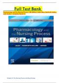 Full Test Bank Pharmacology and the Nursing Process 10th Edition: Linda Lilley, Rainforth Collins, Julie Snyder | Complete Guide A+