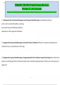 NR605/ NR 605 Final Exam Review Weeks 5 - 8 Covered Diagnosis & Management in Psychiatric-Mental Health across the Lifespan I Practicum Latest 2025/2026 COMPLETE FREQUENTLY MOST TESTED QUESTIONS WITH COMPLETE SOLUTION /GET IT 100% ACCURATE!(Graded A+)