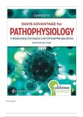 Test Bank for Davis Advantage for Pathophysiology Introductory Concepts and Clinical Perspectives 2nd Edition By Theresa M Capriotti Chapter 1-46