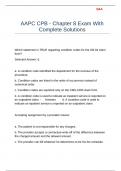 AAPC CPB - Chapter 8 Exam With Complete Solutions