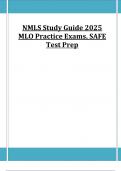 NMLS Study Guide 2025 MLO Practice Exams, SAFE Test Prep 