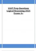 LSAT Prep Questions Logical Reasoning 2025 Exams A+