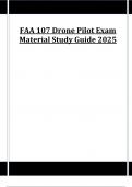 FAA 107 Drone Pilot Exam Material Study Guide 2025 