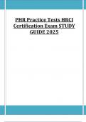 PHR Practice Tests HRCI Certification Exam STUDY GUIDE 2025 