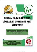 ENG1516 EXAM PACK 2025 [DETAILED QUESTIONS AND ANSWERS]