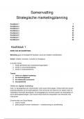 Samenvatting Strategische Marketingplanning Hoofdstuk 1-8