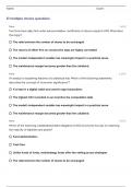  CAIA SAMPLE EXAM LEVEL 1 QUESTIONS WITH 100% CORRECT ANSWERS