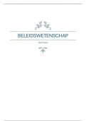 Beleidswetenschap 2024/2025 - Edwin Wouters