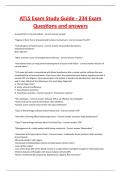 ATLS Exam Study Guide - 234 Exam Questions and answers