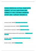 TCDHA OROFACIAL ACTUAL EXAM WITH CORRECT ACTUAL QUESTIONS AND CORRECTLY WELL DEFINED ANSWERS LATEST 2025  ALREADY GRADED A+ 