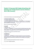 Florida 2-15 Insurance 2025 Update |Actual Exam Set  Questions And Verified Answers (Correct solutions) |  Get It 100% Accurate!! In the insurance business, risk can best be defined as: A. sharing the possibility of a loss B. uncertainty regarding the fut