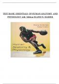 TEST BANK HUMAN ANATOMY AND PHYSIOLOGY 10th Edition by Elaine N. Marieb| Latest Practice Exam 100% Veriﬁed Answers