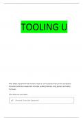 ToolingU Welding QUESTIONS WITH 100% CORRECT ANSWERS