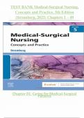 TEST BANK Medical-Surgical Nursing Concepts & Practice (5TH) by Holly Stromberg| Complete Guide NEWEST VERSION