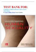 TEST BANK FOR: UNDERSTANDING HUMAN SEXUALITY  14th Edition by Janet Shibley Hyde Latest Update.