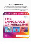 FULL TEST BANK FOR The Language Of Medicine 13th Edition By Davi-Ellen Chabner Ba Mat||All Chapters|| Latest Edition||Complete Guide|| ISBN-13 978-0443107795