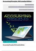 Solution Manual for Accounting Principles Volume 1 & Volume 2, 9th Canadian Edition Jerry J. Weygandt, Verified Chapters 1 - 20, Complete Newest Version