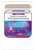 FULL TEST BANK FOR STAHL'S ESSENTIAL PSYCHOPHARMACOLOGY: NEUROSCIENTIFIC BASIS AND PRACTICAL APPLICATIONS 5TH EDITION BY STEPHEN M. STAHL (AUTHOR) −COMPLETE GUIDE WITH UPDATED CHAPTERS| 100% VERIFIED QUESTIONS AND ANSWERS WITH RATIONALES|RATED A+