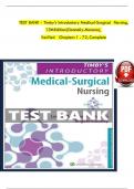 Test Bank For Timbys Introductory Medical-Surgical Nursing 13th Edition By Loretta A. Donnelly-Moreno; Brigitte Moseley 9781975172237 Chapter 1-72 All Chapters || Updated 2024|2025