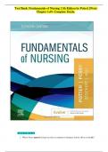 Fundamentals of Nursing 11th Edition by Potter||Perry Chapter 1-50. Complete Guide.