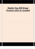 Naplex Top 300 Drugs Practice 2025 A+ Graded