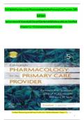 TEST BANK for Pharmacology For Primary Provider 4th Edition Edmunds and Mayhew All Chapters 1-73 fully covered