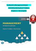 Management Global 14th Edition Robbins Test Bank Latest Verified Review 2024 Practice Questions and Answers for Exam Preparation, 100% Correct with Explanations, Highly Recommended, Download to Score A+