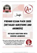 PSE4801 EXAM PACK 2025 {DETAILED QUESTIONS AND ANSWERS}